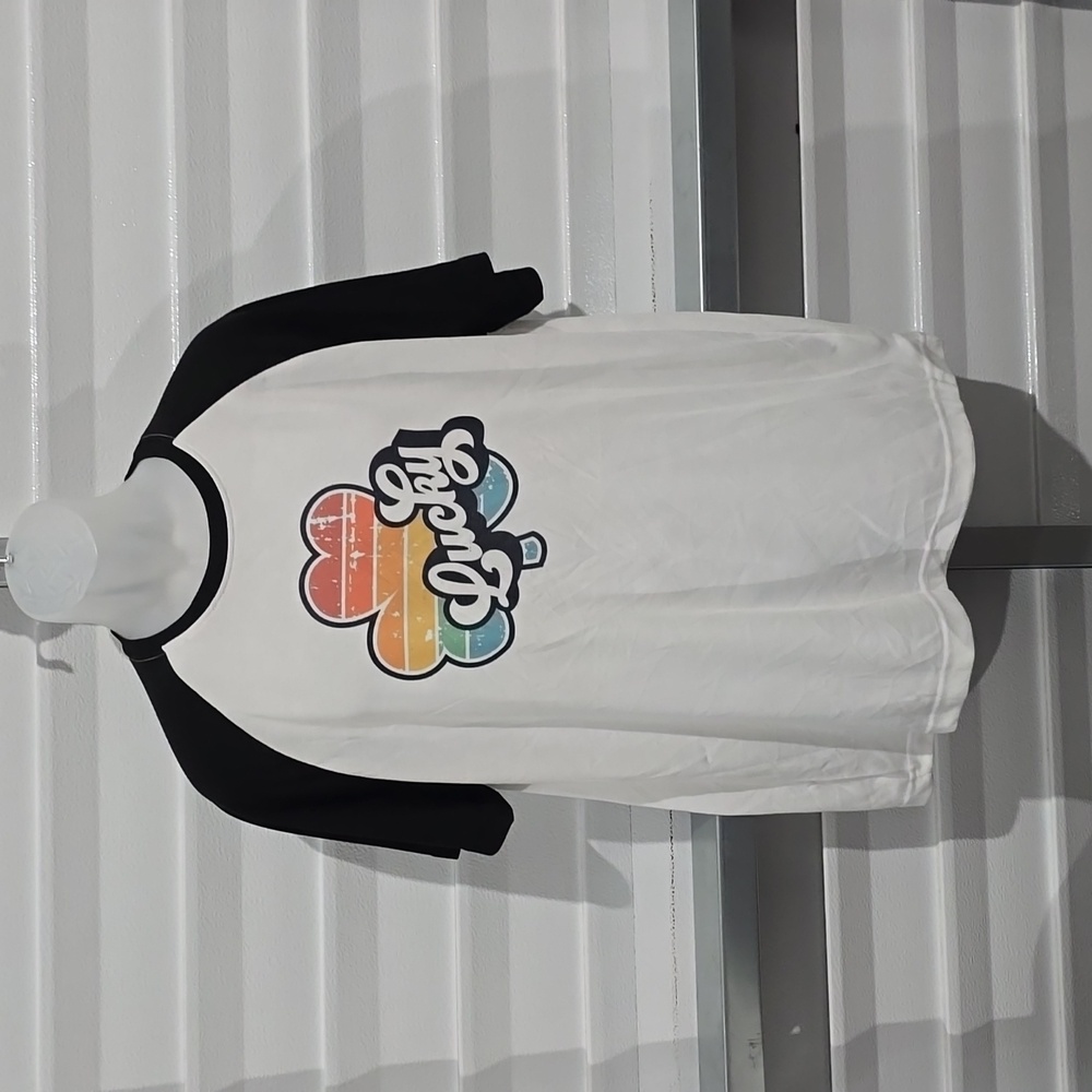 George White and Black T-shirt Size Large